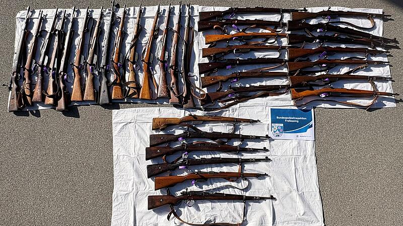 Bundespolizei stellt 34 Langwaffen bei Buskontrolle sicher