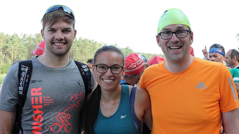 Andreas Bammes (li.), Lisa Kaufmann und Florian Janik freuten sich &uuml;ber den zweiten Platz unter 22 Staffeln.