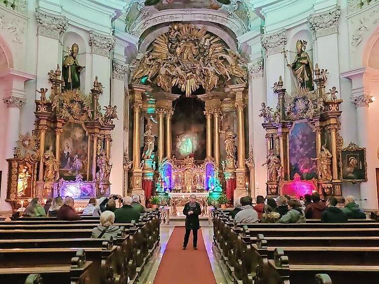 Die Klosterkirche Banz ist bei einer Nachtführung zu erleben.