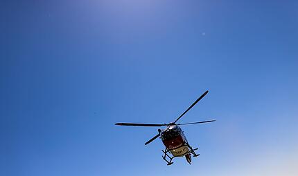 Ein Rettungshubschrauber - Symbolbild Ein Rettungshubschrauber - Symbolbild