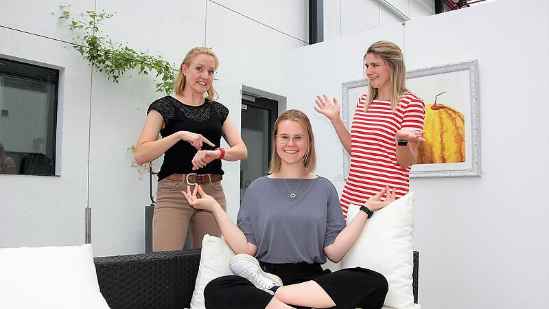 Daniela G&uuml;sser, Franziska Mohr und (vorne) Larissa Nees haben einen ganz besonderen &bdquo;Stresstest&ldquo; absolviert.