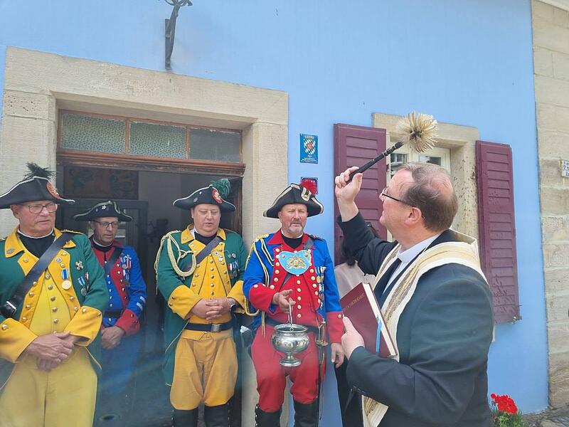 B&uuml;rgerwehr Kronach Segnung der Hauptwache