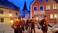 Hubertusmesse in Frensdorf mit anschließendem Fackelzug zum Martinimarkt Hubertusmesse in Frensdorf mit anschließendem Fackelzug zum Martinimarkt