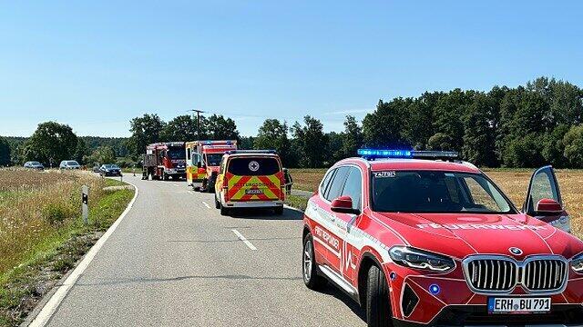 Unfall zwischen Langensendelbach und Igelsdorf: Biker in Feld geschleudert Unfall zwischen Langensendelbach und Igelsdorf: Biker in Feld geschleudert