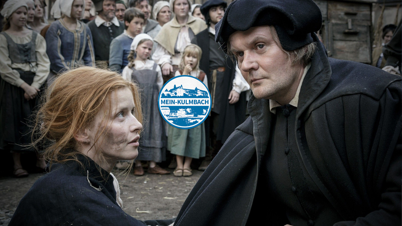 Karoline Schuch und Devid Striesow drehten f&uuml;r den Film &bdquo;Katharina Luther&ldquo; in Kulmbach.