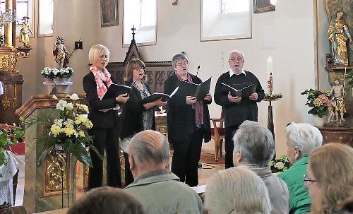 Franz-Josef Saam und der Viergesang haben oft die Kirchenmusik bereichert.