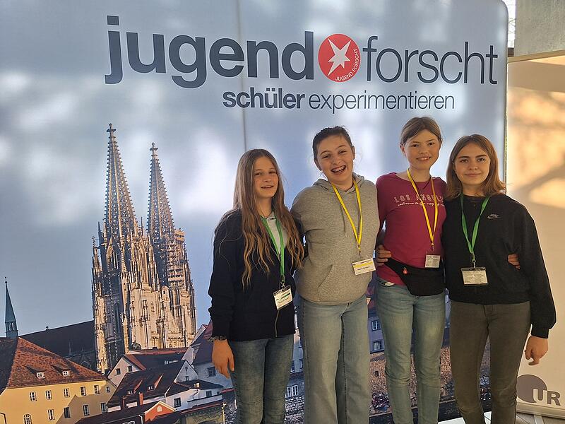 Maja zur Nieden, Hanna Panhans, Elena Leyerer und Johanna Klaus (von links)