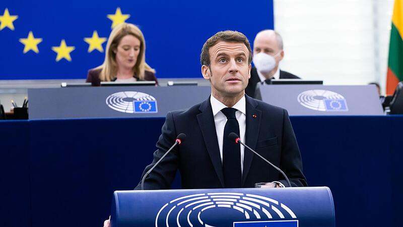 Emmanuel Macron vor dem EU-Parlament