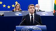 Emmanuel Macron vor dem EU-Parlament