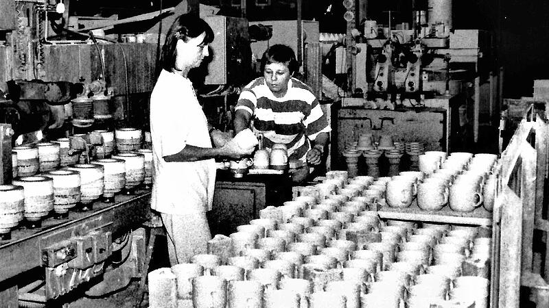 Bis 2000 lief die Tassenfertigung in Burggrub auf vollen Touren.