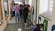 Beste Stimmung herrschte bei der Umsetzung des Passagen-Projekts.