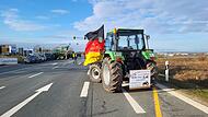 Bauernproteste entlang der B470Bauernproteste in Höchstadt