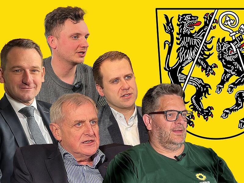 Landratswahl Bamberg 2026 - die Kandidaten und das Wappen