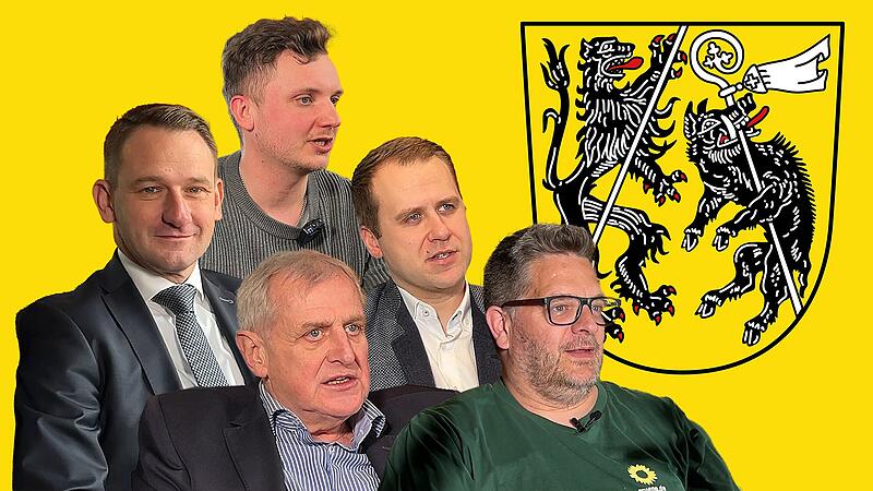 Landratswahl Bamberg 2026 - die Kandidaten und das Wappen