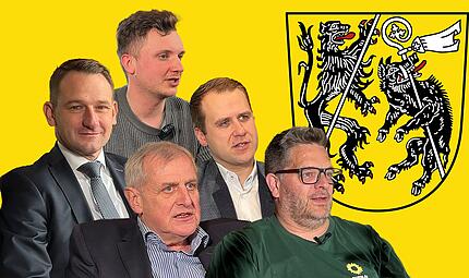 Landratswahl Bamberg 2026 - die Kandidaten und das Wappen
