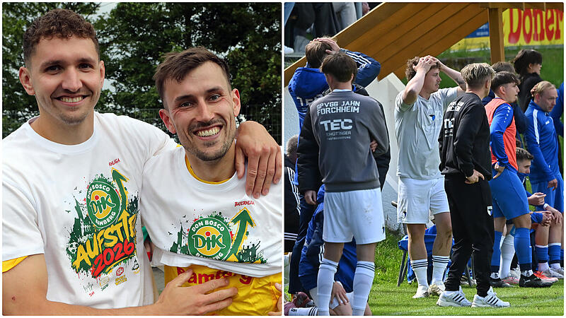 Wechselbad der Gefühle: Bei der DJK Bamberg durfte man die Landesliga-Meisterschaft bejubeln, die SpVgg Jahn Forchheim verpasste die Relegation auf der Zielgeraden. Wechselbad der Gefühle: Bei der DJK Bamberg durfte man die Landesliga-Meisterschaft bejubeln, die SpVgg Jahn Forchheim verpasste die Relegation auf der Zielgeraden.