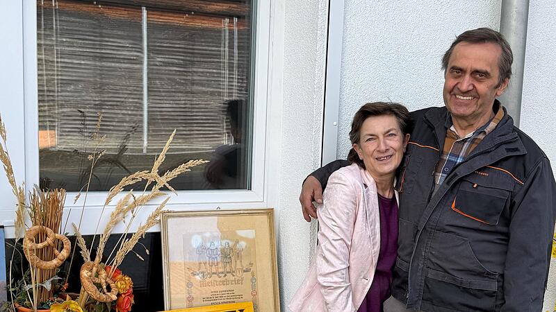 Brigitte und Helmut Gumbmann: 36 Jahre lang haben sie Buch und Weisendorf mit frischem Brot und ihren beliebten K&uuml;chle versorgt.