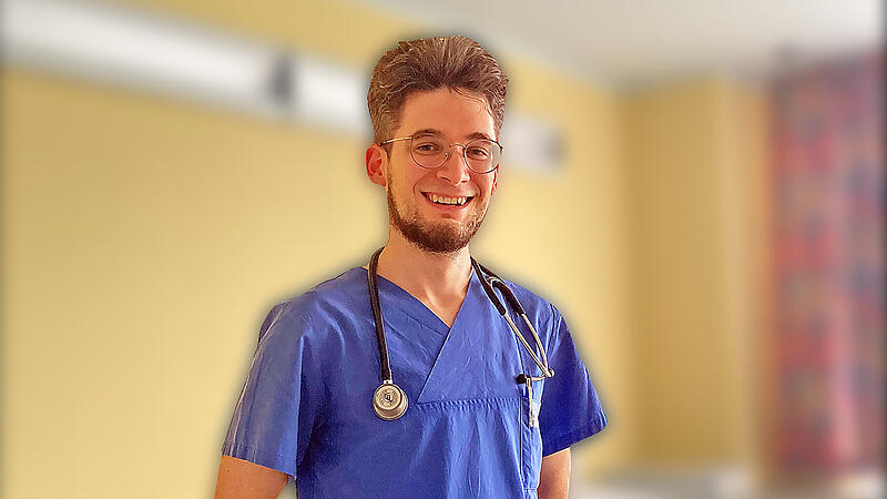 Der 26-jährige Jonathan Bammessel kann sich vorstellen, nach seiner Ausbildung als Hausarzt auf dem Land zu arbeiten.