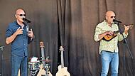 „Die Feisten“ begeisterten in Bad Staffelstein: „C.“ (Mathias Zeh) und Rainer Schacht (von links).