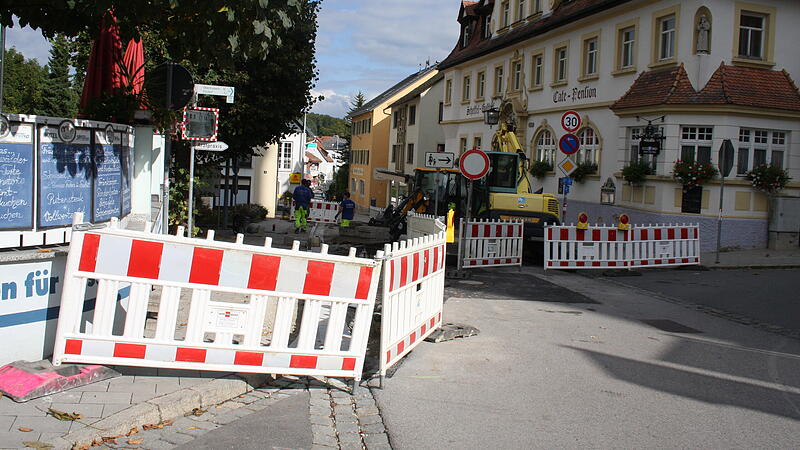 Weitere Straßensperrungen in Gößweinstein Weitere Straßensperrungen in Gößweinstein