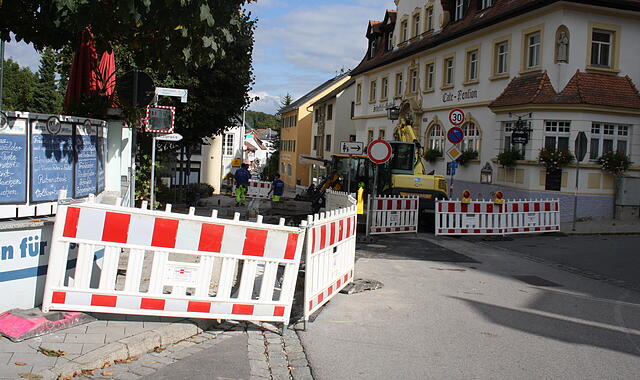 Weitere Straßensperrungen in Gößweinstein Weitere Straßensperrungen in Gößweinstein