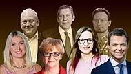 Diese sieben Abgeordneten vertreten den Landkreis Forchheim aktuell in Berlin. Doch wird das so bleiben?Forchheim & Fränkische Schweiz
