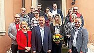 Die nominierten Bewerberinnen und Bewerber der SPD f&uuml;r den Stadtrat in Weismain, mit dem B&uuml;rgermeisterkandidaten Michael Dreiseitel (vorne, 2. v.l.) und der Landtagsabgeordneten Sabine Gross (vorne, links).