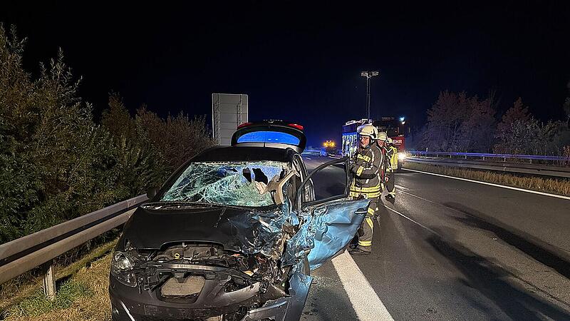 Geisterfahrer-Unfall auf A70 bei Bamberg: Drei Autos, mehrere Schwerverletzte