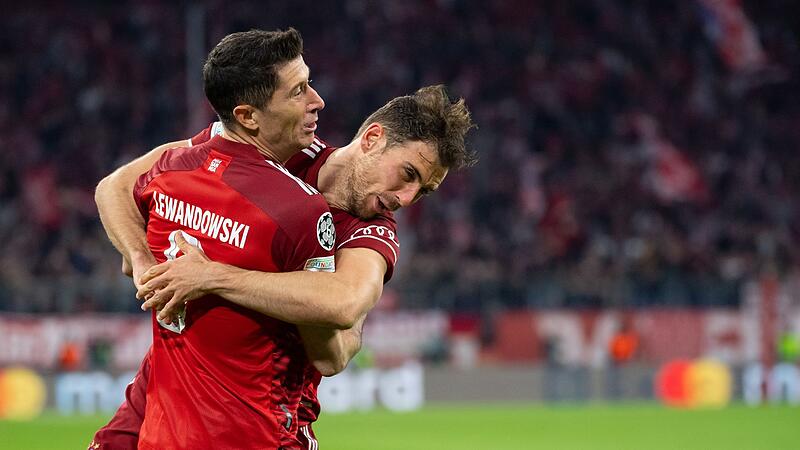 Robert Lewandowski und Leon Goretzka Robert Lewandowski und Leon Goretzka