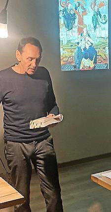 Matthias Soeder war bei einer Lesung in Ramsthal zu Gast.