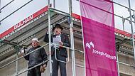 Zimmerer Karl Kohl beim RichtspruchForchheim & Fr&auml;nkische Schweiz