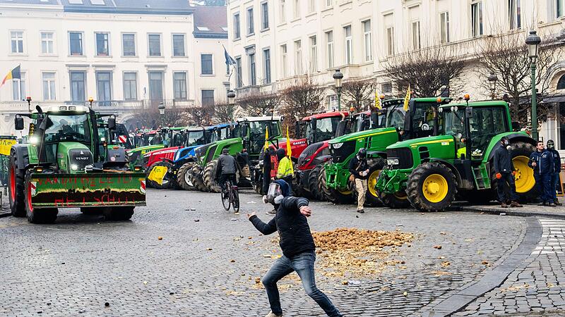 Bauerndemonstration in Brüssel Bauerndemonstration in Brüssel