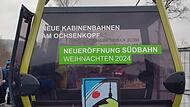 Die Nordbahn soll bereits Weihnachten 2023 eröffnen, die Südbahn ein Jahr später,