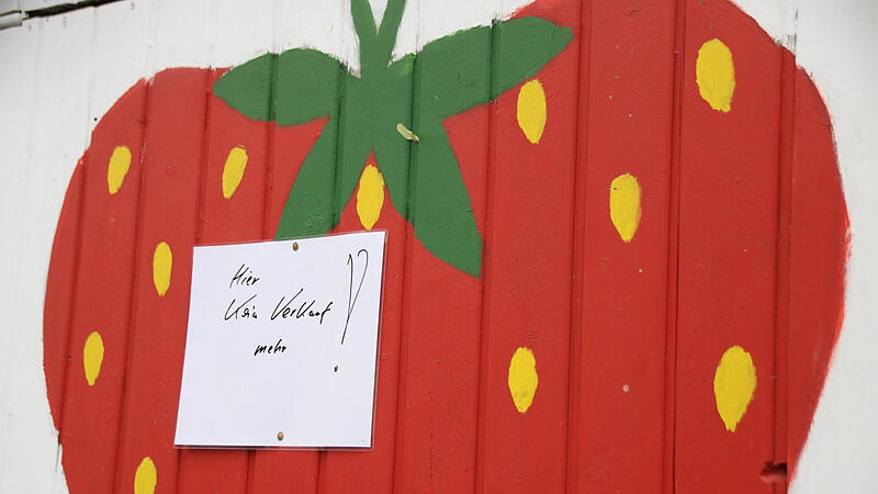 Erdbeerstand am Angerparkplatz ist dicht