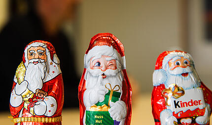 Schoko-Weihnachtsm&auml;nner Lindt, Milka, Kinder