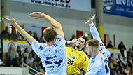 Hier geht's nicht weiter: Mikael Helmersson und der HSC Coburg haben das Heimspiel gegen den Dessau-Roßlauer HV mit 30:34 verloren.