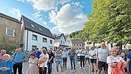 Am R&ouml;hrenplatz begann der Planungsspaziergang durch die Altstadt.Sonny Adam