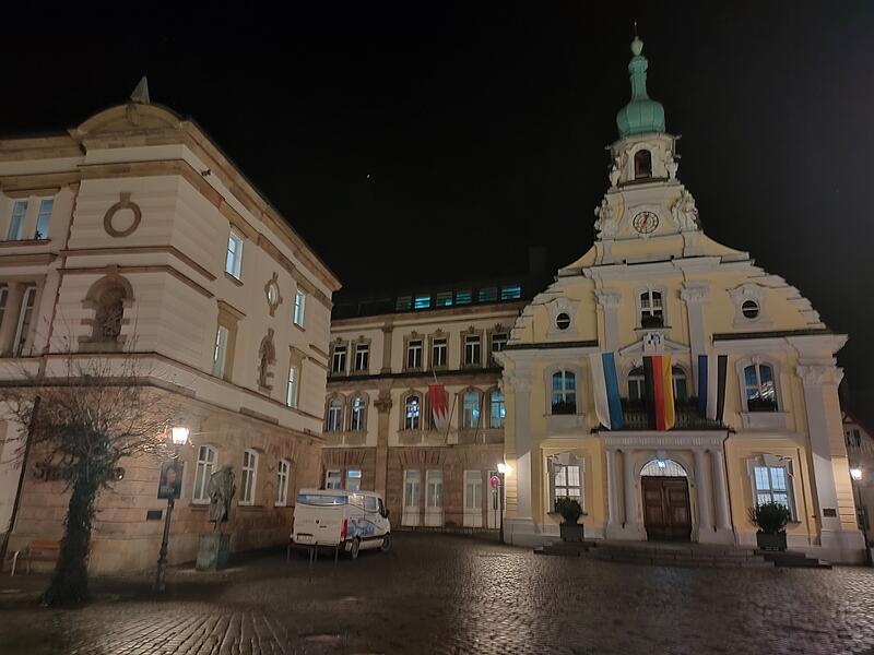 Kulmbach bei Nacht Januar 2025Kulmbach bei Nacht Januar 2025