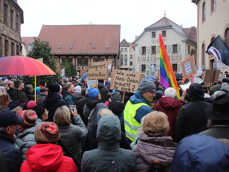 Nie wieder ist jetzt Demo f&uuml;r Demokratie in Bad Kissingen