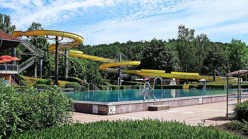120 Meter lang ist die Rutsche im Freizeitbad "Aquarena" in Zapfendorf.