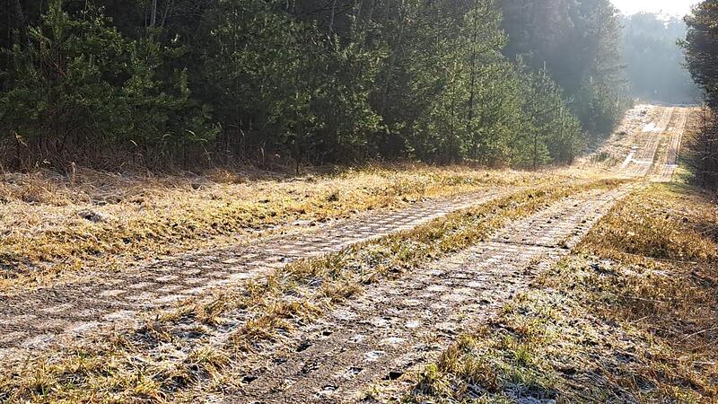 Radfahrers Albtraum: Der Kolonnenweg ist als Radroute ungeeignet.