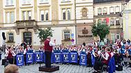 Tradition seit über 30 Jahren: Die Bierfestserenade auf dem Kulmbacher Marktplatz.