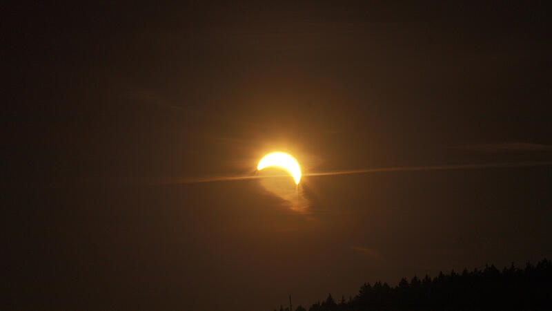 Die partielle Sonnenfinsternis &uuml;ber Bad Br&uuml;ckenau
