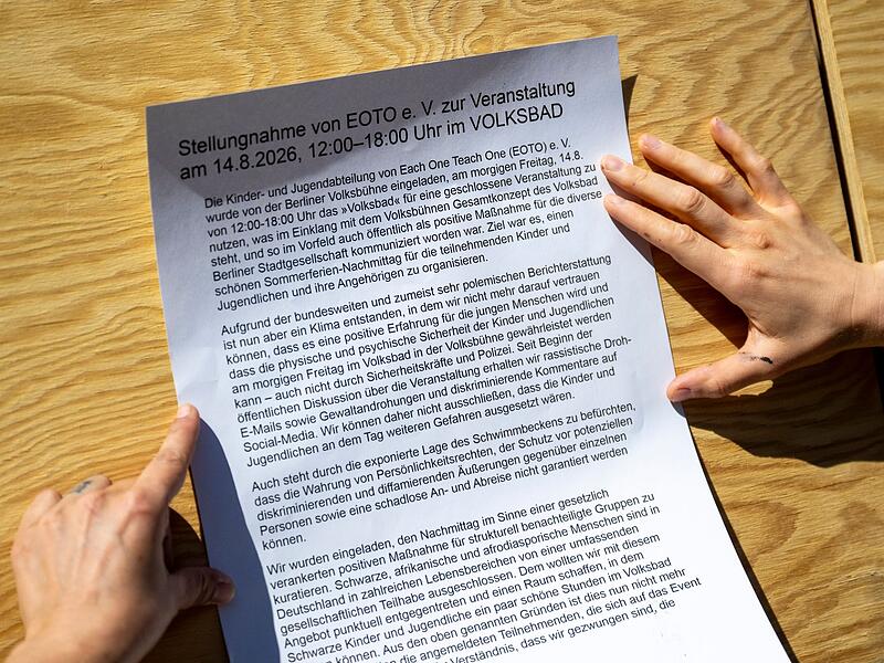 Veranstaltung an der Volksb&uuml;hne abgesagt