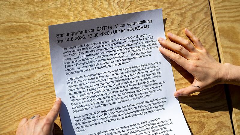 Veranstaltung an der Volksbühne abgesagt Veranstaltung an der Volksbühne abgesagt
