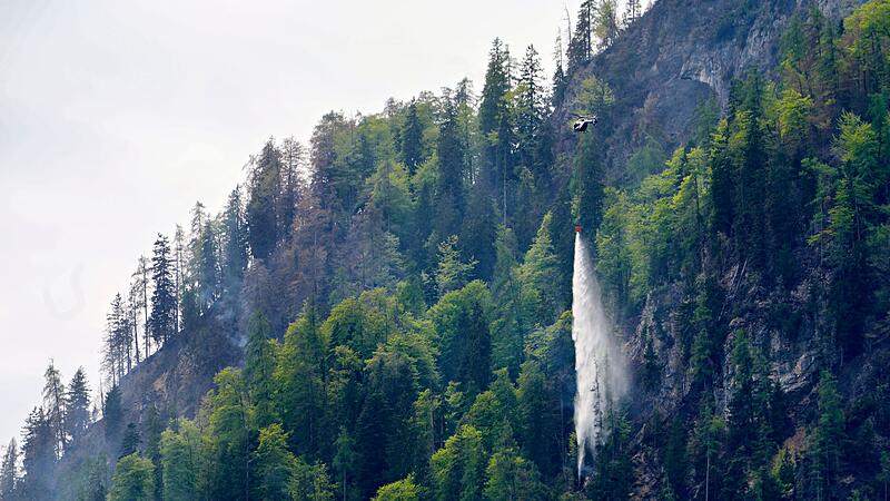 Weitere Entwicklung beim Waldbrand am Saur&uuml;sselkopf