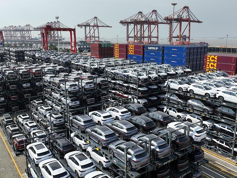 Chinesische E-Autos vor dem Export Chinesische E-Autos vor dem Export