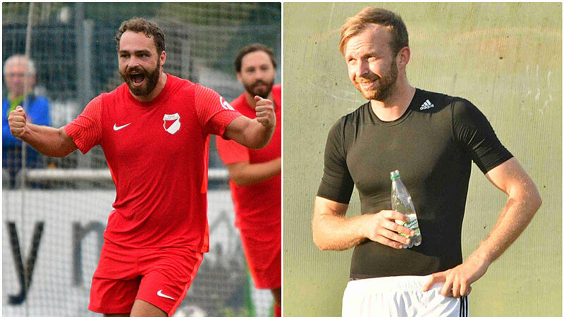 Wer hat in der Relegation die Nase vorne? Tim Rebhan mit der TSSV F&uuml;rth am Berg (links) oder Steffen H&ouml;nninger mit dem TSV Meilschnitz?