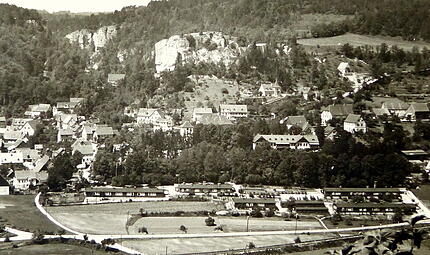Einst prägte ein Barackenlager am Ortsrand Streitberg. Von den Nazis erbaut, beherbergte es nach dem Zweiten Weltkrieg Geflüchtete.Forchheim & Fränkische Schweiz Einst prägte ein Barackenlager am Ortsrand Streitberg. Von den Nazis erbaut, beherbergte es nach dem Zweiten Weltkrieg Geflüchtete.