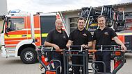 Walter Emmert (von links), Manuel Wurst und Sebastian Emmert bilden seit Frühjahr das Kommandanten-Trio der Feuerwehr in Hammelburg. Walter Emmert (von links), Manuel Wurst und Sebastian Emmert bilden seit Frühjahr das Kommandanten-Trio der Feuerwehr in Hammelburg.